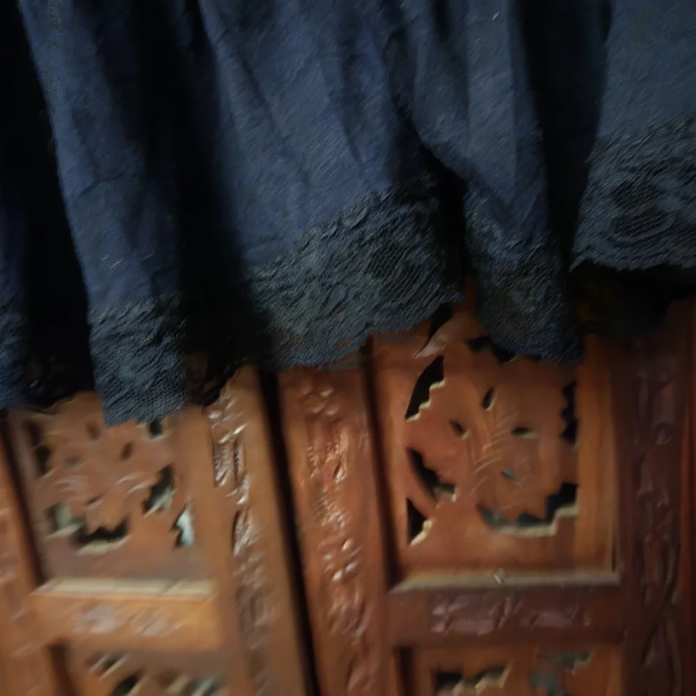 Vintage Black Tiered Skirt - Picture 3 of 8